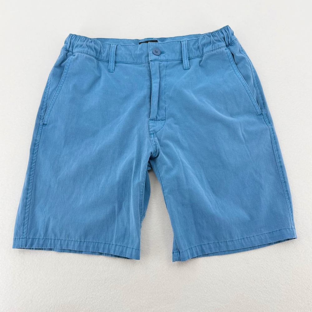 RVCA Hybrid Shorts Mens 30 Blue Elastic Waist Casual M206QRCO Excellent